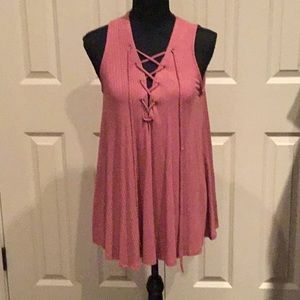 Kris Kross Tie Front Top